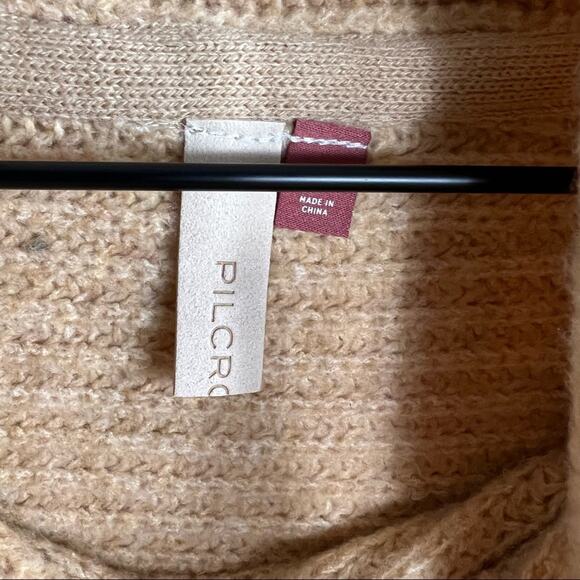 ANTHROPOLOGIE Pilcro Cowl Neck Sweater Brown NWT in XXSP - Picture 3 of 7